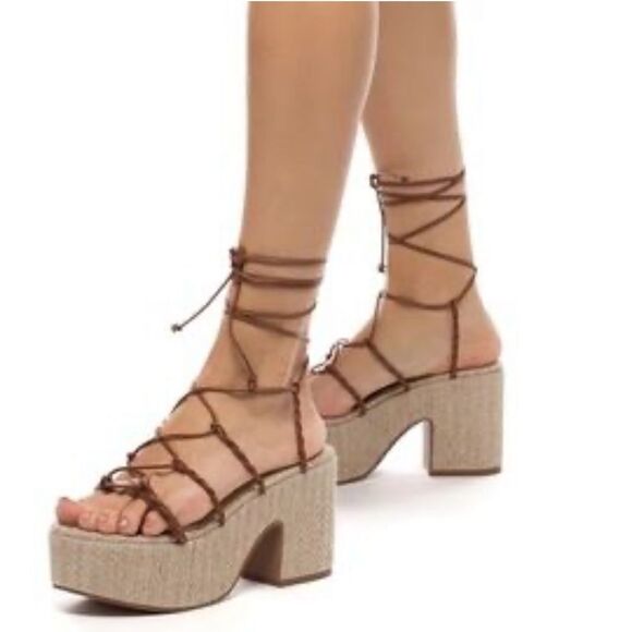 Revolve Larroude Coco Sandal in Caramel - Picture 1 of 10